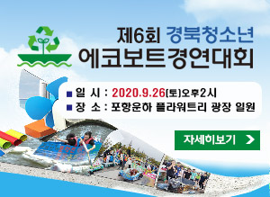 제6회 경북청소년에코보트경연대회, 일시 : 2020.9.26.(토) 오후 2시, 장소 : 포항운하 플라워트리 광장 일원, 자세히보기